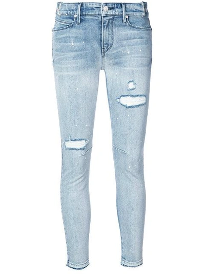 Shop Rta Distressed Skinny Jeans In Blue