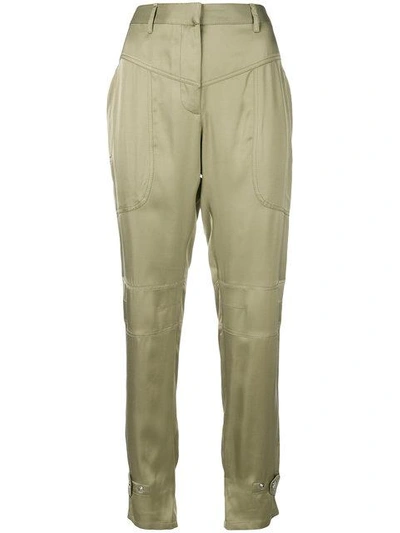 Shop Barbara Bui Classic Slim-fit Trousers - Neutrals