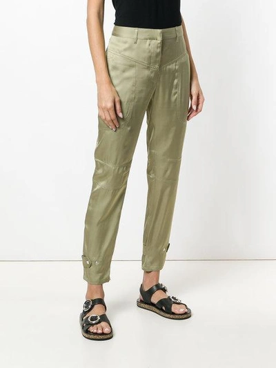 Shop Barbara Bui Classic Slim-fit Trousers - Neutrals