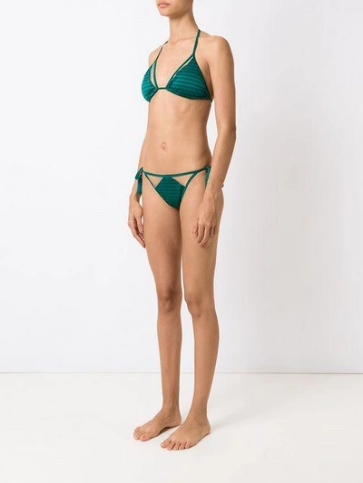 Shop Brigitte Triangle Bikini Set In Green