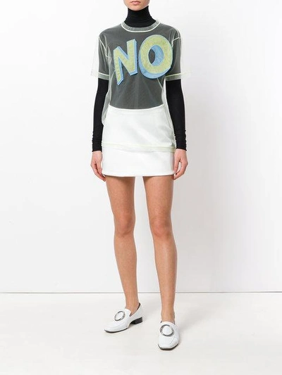 Shop Viktor & Rolf The No Icon T-shirt In Yellow