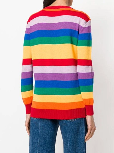 Shop Alberta Ferretti Tomorrow Rainbow Sweater - Multicolour