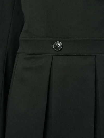 Shop Helmut Lang Pleated Blazer Dress - Black