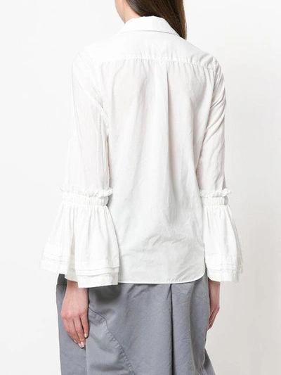 Shop Comme Des Garçons Comme Des Garçons Wide Sleeved Shirt - White