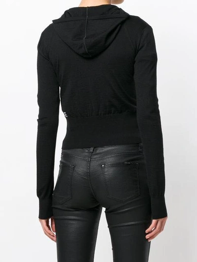 Shop Versace Unity Zipped Cardigan - Black
