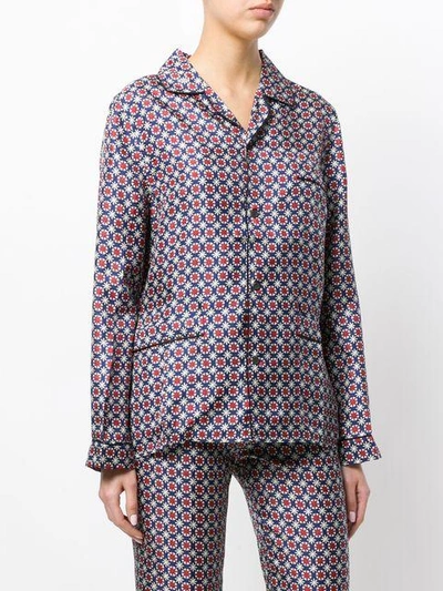 Shop Prada Pajama Suit In Blue