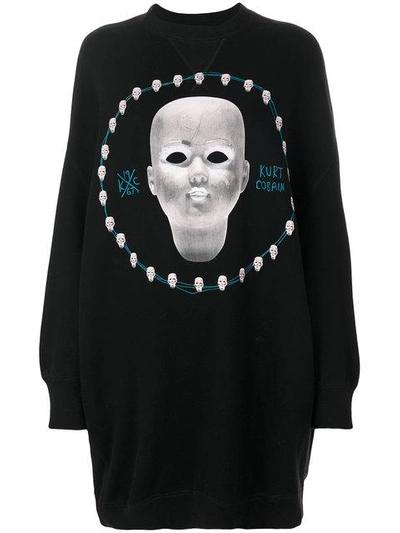 Shop R13 Dollhead Grunge Sweatshirt - Black