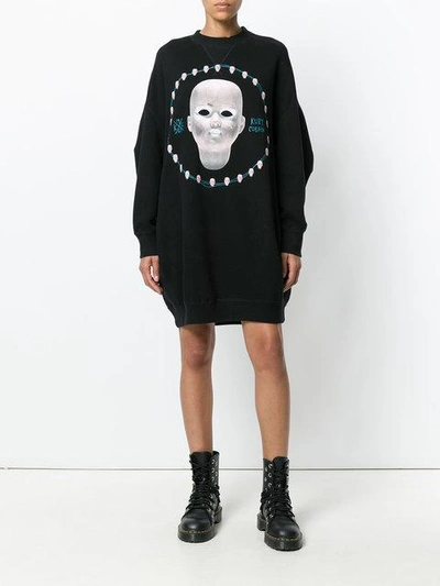 Shop R13 Dollhead Grunge Sweatshirt - Black