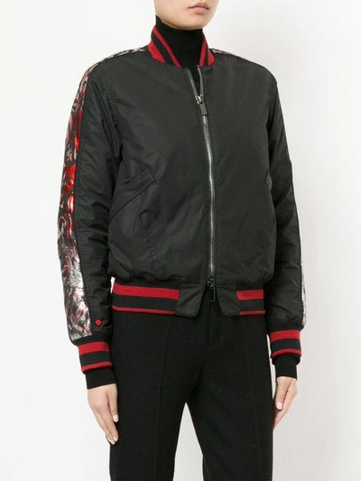 Shop Kru Bomber Jacket In Black