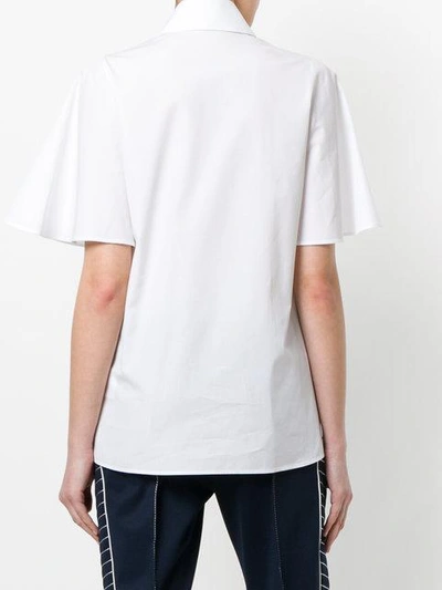 Shop Valentino Pussybow Shirt In White