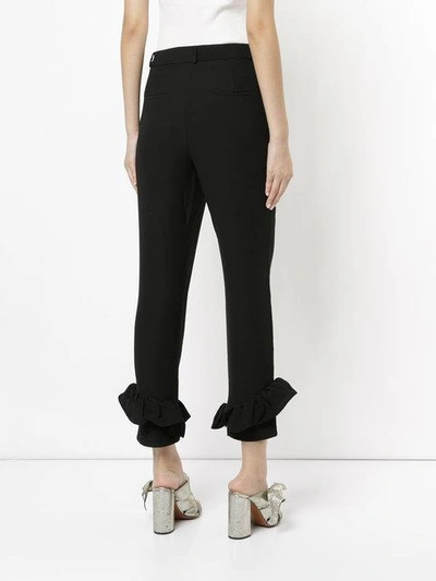 Shop Elaidi Cropped Tailored Trousers In Black