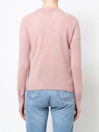 Shop Alexandra Golovanoff V-neck Sweater - Pink