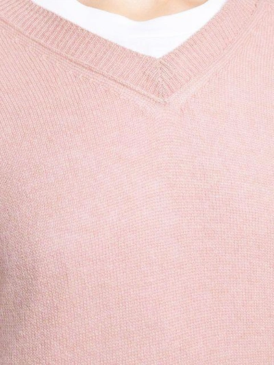 Shop Alexandra Golovanoff V-neck Sweater - Pink