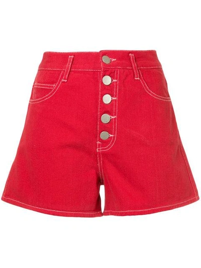 Shop Vale Vines Shorts - Red