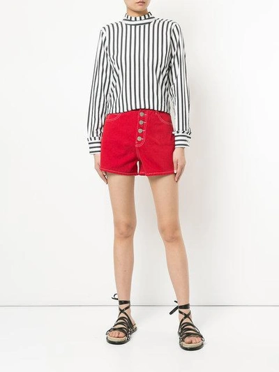 Shop Vale Vines Shorts - Red