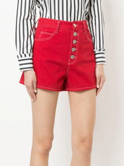 Shop Vale Vines Shorts - Red