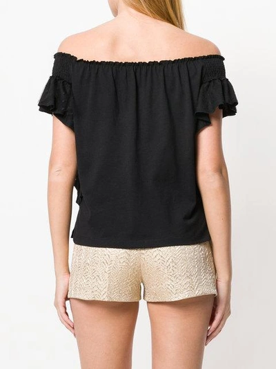 Shop Red Valentino Off-the-shoulder T-shirt