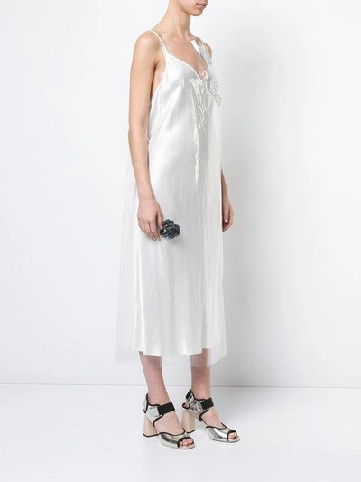 Shop Calvin Klein 205w39nyc Slip Dress In Neutrals