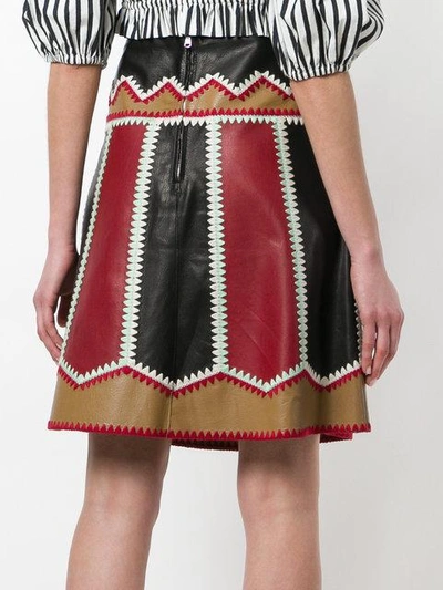 Shop Red Valentino Panelled Mini Skirt