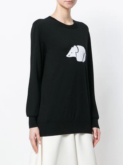 Shop Loewe Oversized Mouse Sweater In Black