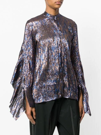 Shop Petar Petrov Evan Metallic Shirt In Multicolour