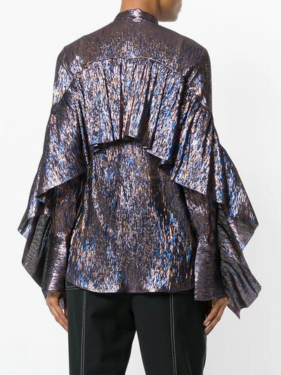 Shop Petar Petrov Evan Metallic Shirt In Multicolour