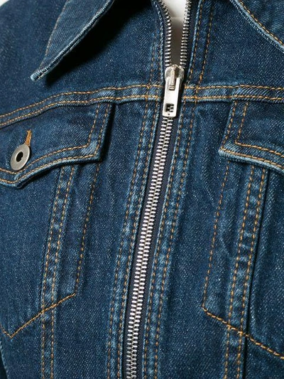 Shop Stella Mccartney Cropped Denim Jacket In Blue