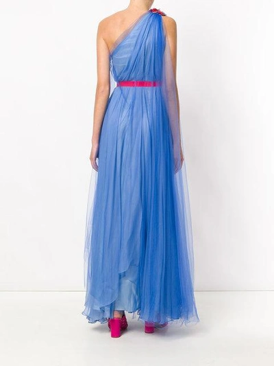 Shop Talbot Runhof Poriel1 Maxi Dress In Blue
