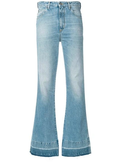 Shop Golden Goose Flared Jeans In Blue
