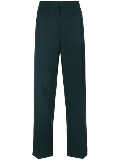 Shop Carven High-waist Trousers - Green