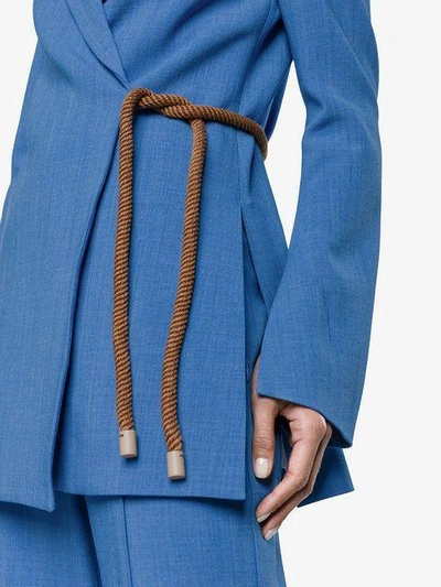 Shop Roksanda Belted Rope Jacket - Blue
