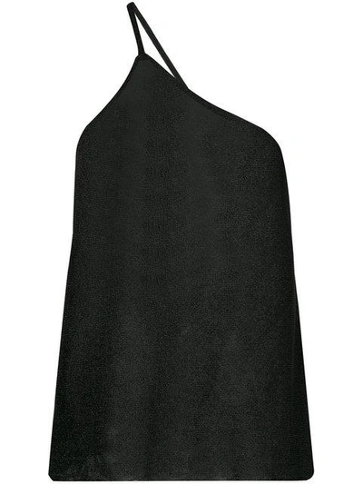 Shop Kacey Devlin One Shoulder Metallic Cami - Black