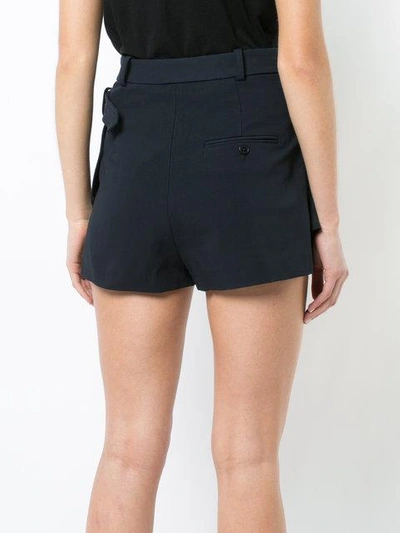 Shop 3.1 Phillip Lim / フィリップ リム 3.1 Phillip Lim Kurze Shorts Mit Gerüschter Schürze - Blau In Blue