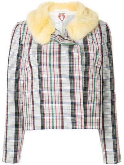 Shop Shrimps Betsy Faux Fur Jacket In Multicolour