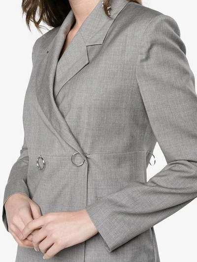 Shop Alyx Ring-detailed Blazer In Grey