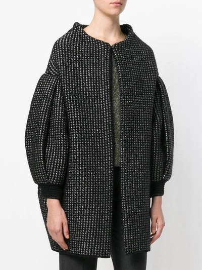 Shop Antonino Valenti Oversized Coat In Black