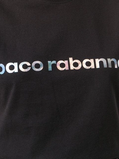 Shop Rabanne Logo T In Black