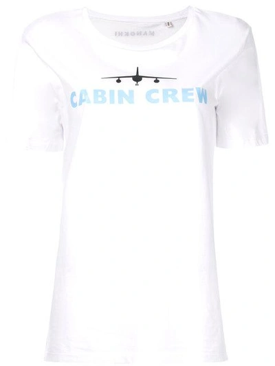 Shop Manokhi Cabin Crew T-shirt In White