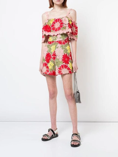 Shop Alice And Olivia Floral Embroidered Shift Dress