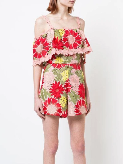 Shop Alice And Olivia Floral Embroidered Shift Dress