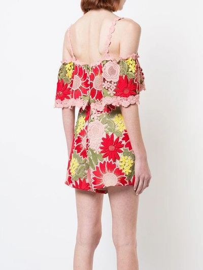 Shop Alice And Olivia Floral Embroidered Shift Dress