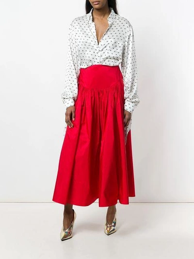 Shop Stella Mccartney Fitted Waist Skirt - Red