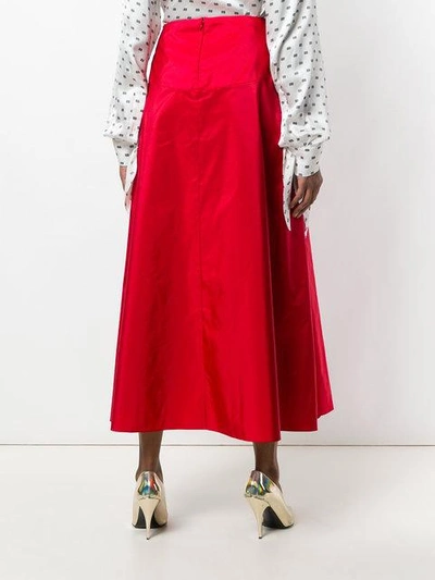 Shop Stella Mccartney Fitted Waist Skirt - Red