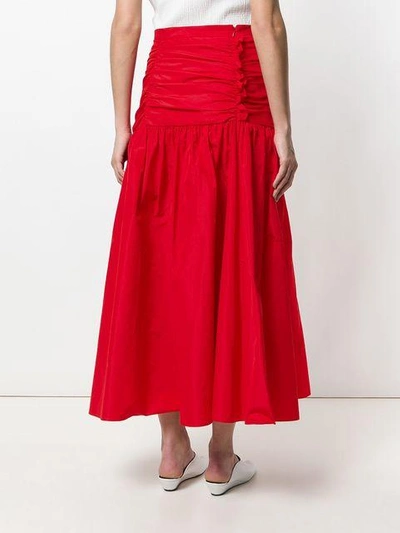 Shop Stella Mccartney Fitted Waist Skirt In Red