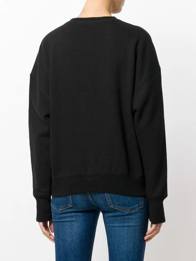 Shop Alexander Mcqueen Embroidered Sweatshirt In Black