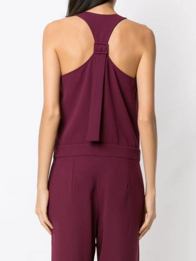 Shop Egrey Midi Straight-fit Playsuit - Pink & Purple