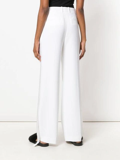 Shop Givenchy Side Stripe Tailored Trousers In White