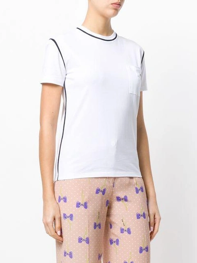 Shop Miu Miu Scribble Logo T-shirt - White