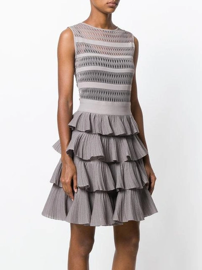 Shop Antonino Valenti Ruffled Dress In Grey