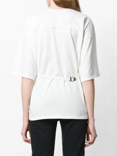 Shop Aviu Aviù Embellished Pocket Oversize T-shirt - White
